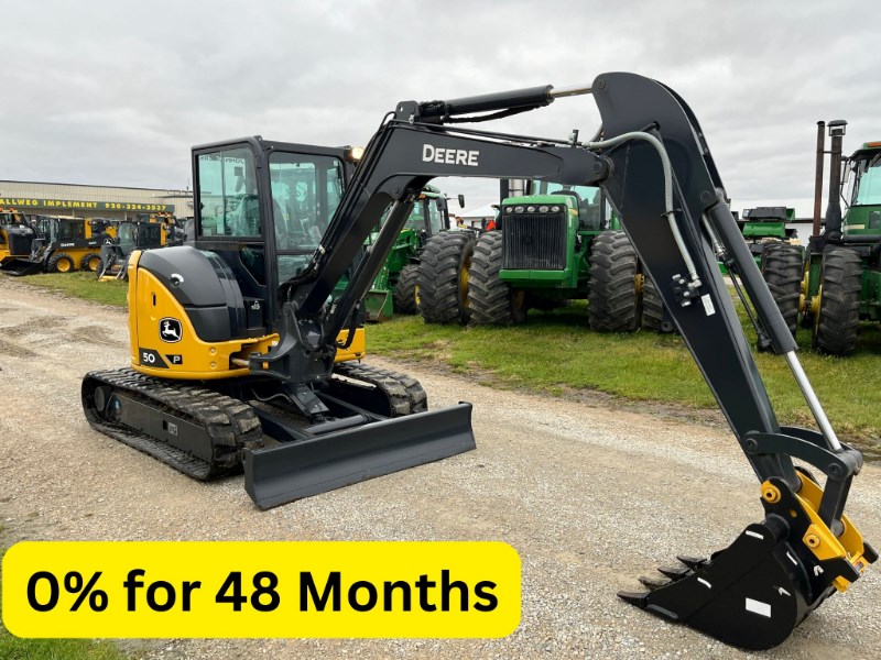 2023 John Deere 50P Excavator-Mini For Sale