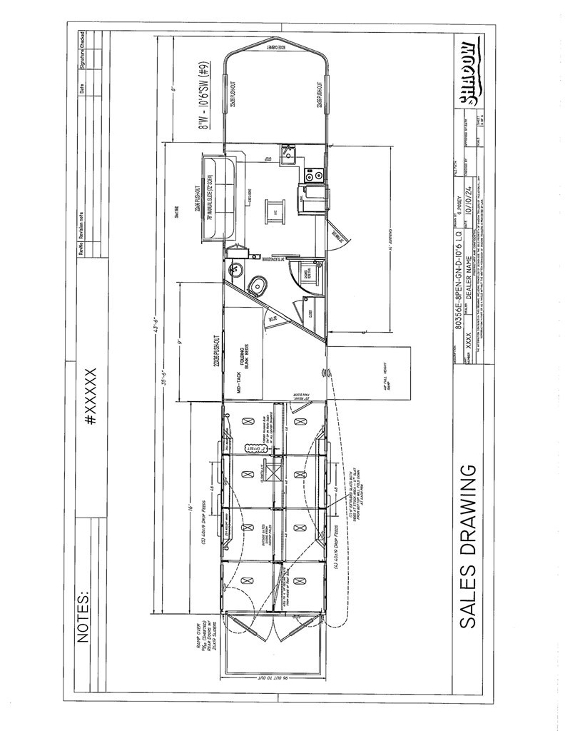 2025 Shadow Trailer 803560E-8PEN-GN-D-10'6